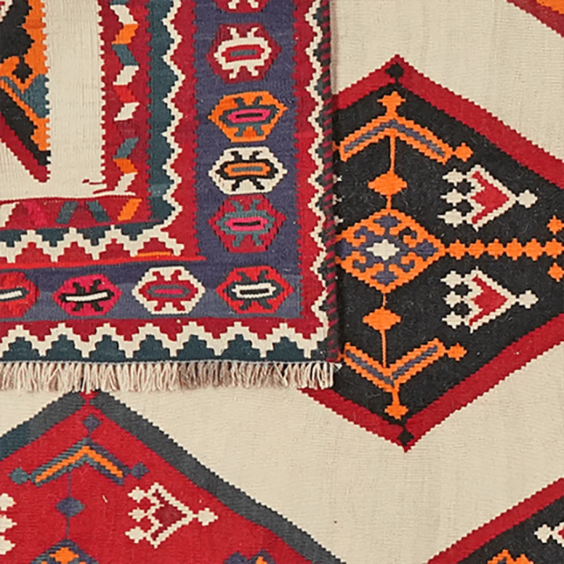 Kelim Gashgai Old · Handgewebt – Beige, 280x170 cm
