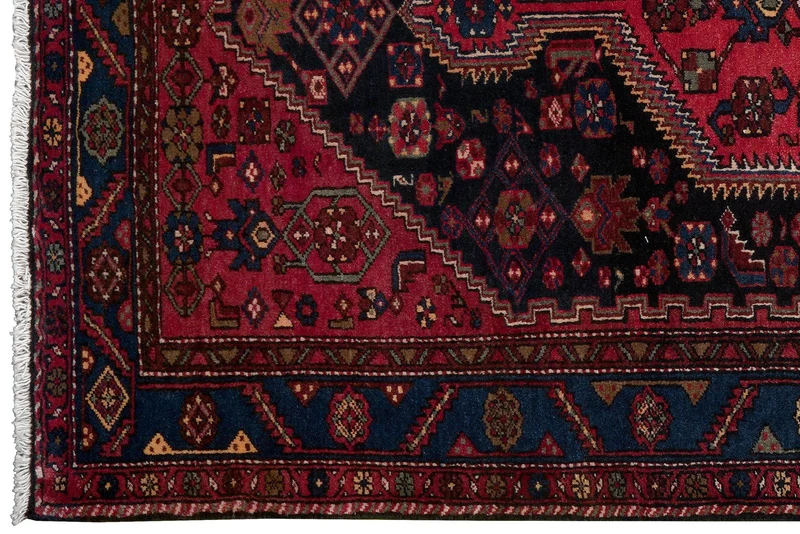 Khamseh · Handgeknüpft – Schwarz, 228x141 cm