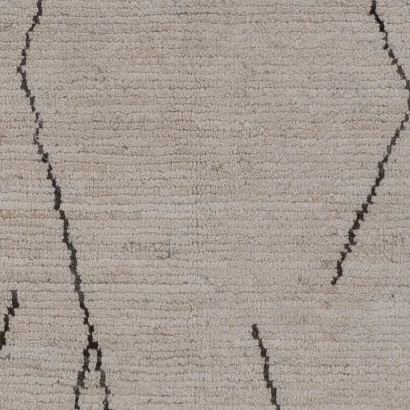 Berber Teppich 161x200cm - Wollteppich - grau
