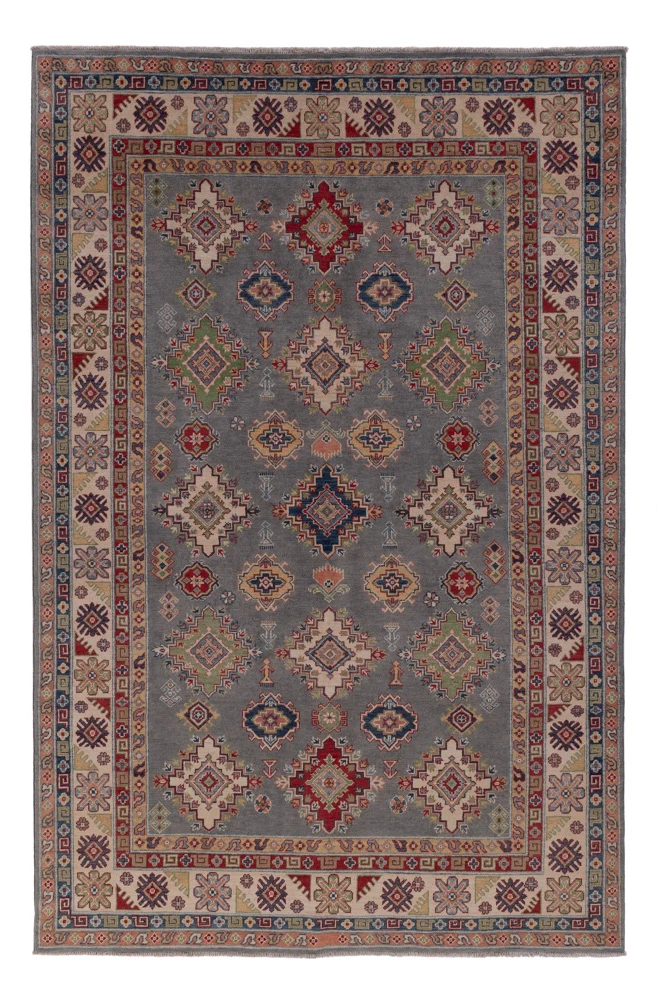 Kazak Teppich 198x298cm - Orientteppich - dunkelblau