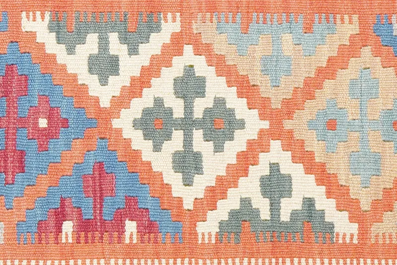 Kelim Gashgai · Handgewebt – Orange, 119x82 cm