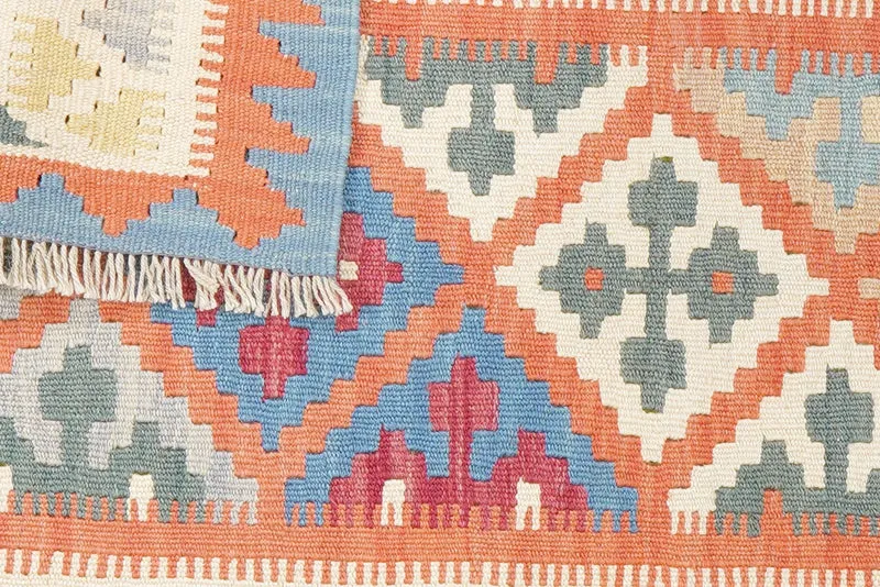 Kelim Gashgai · Handgewebt – Orange, 119x82 cm