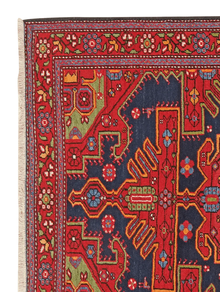 Mahabad · Handgeknüpft – Blau, 195x130 cm