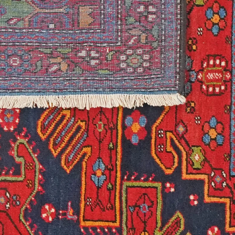 Mahabad · Handgeknüpft – Blau, 195x130 cm