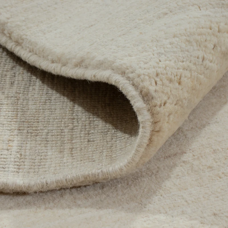 Berber Teppich 172x238cm - Wollteppich - hellgrau