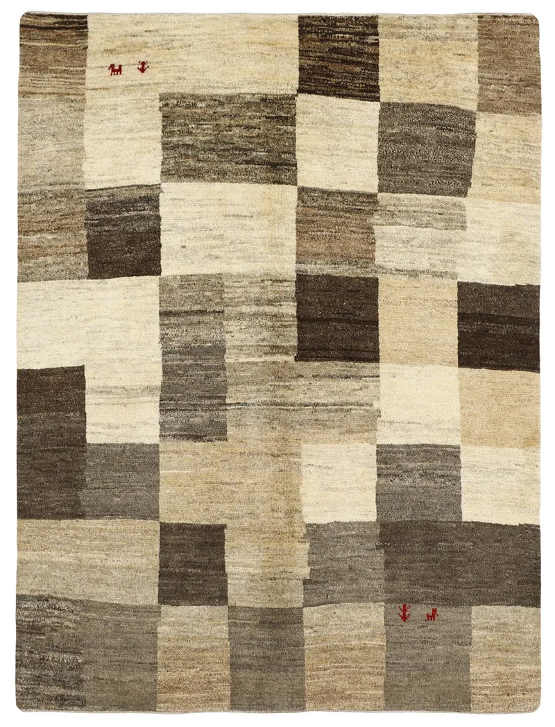 MY-RUG Teppich "Gabeh" Geometrische Streifen und Blöcke, Handgeknüpft