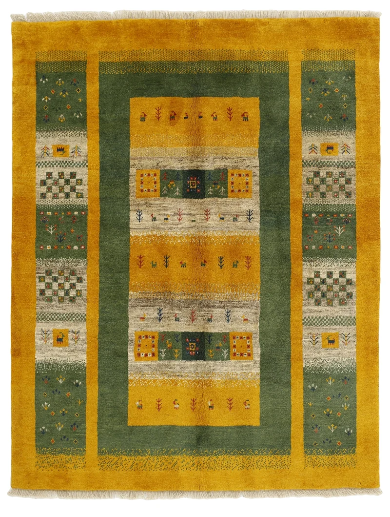 MY-RUG Teppich "Gabeh" Geometrische Streifen und Blöcke, Handgeknüpft
