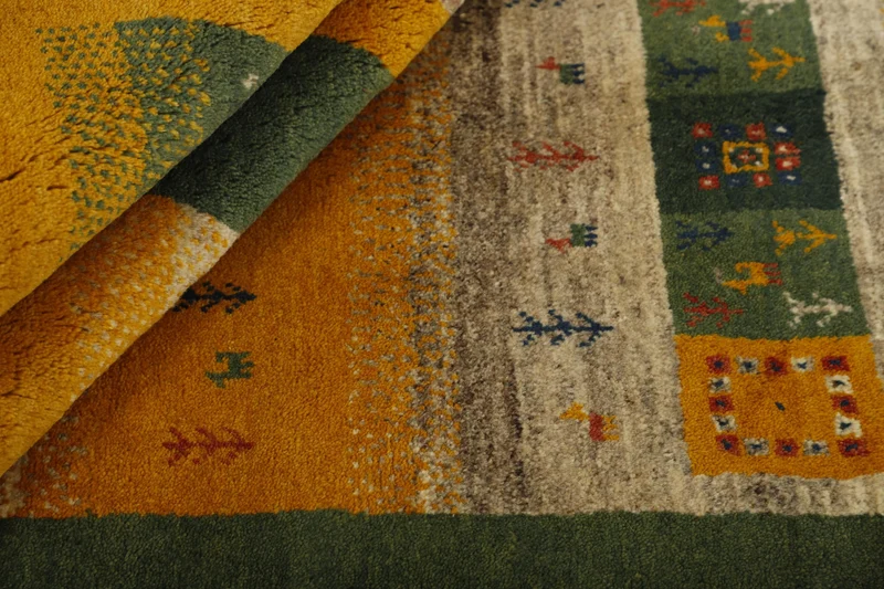 MY-RUG Teppich "Gabeh" Geometrische Streifen und Blöcke, Handgeknüpft
