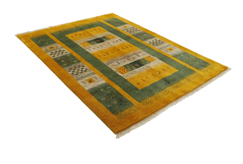 MY-RUG Teppich "Gabeh" Geometrische Streifen und Blöcke, Handgeknüpft