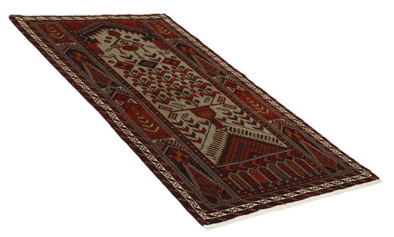 MY-RUG Teppich "Belutsch" Gebetsteppich-Design, Handgeknüpft