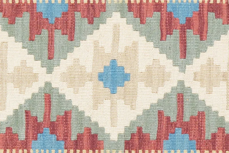 Kelim Gashgai · Handgewebt – Grün, 147x104 cm