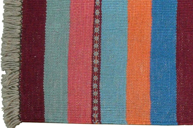 Kelim Gashgai · Handgewebt – Bunt, 202x61 cm