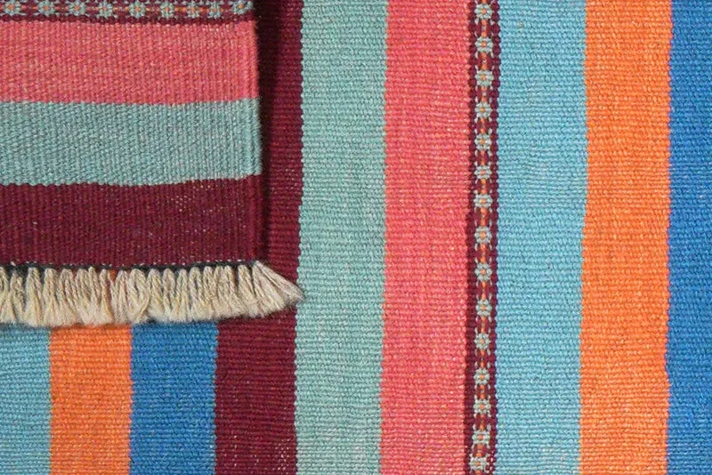 Kelim Gashgai · Handgewebt – Bunt, 202x61 cm