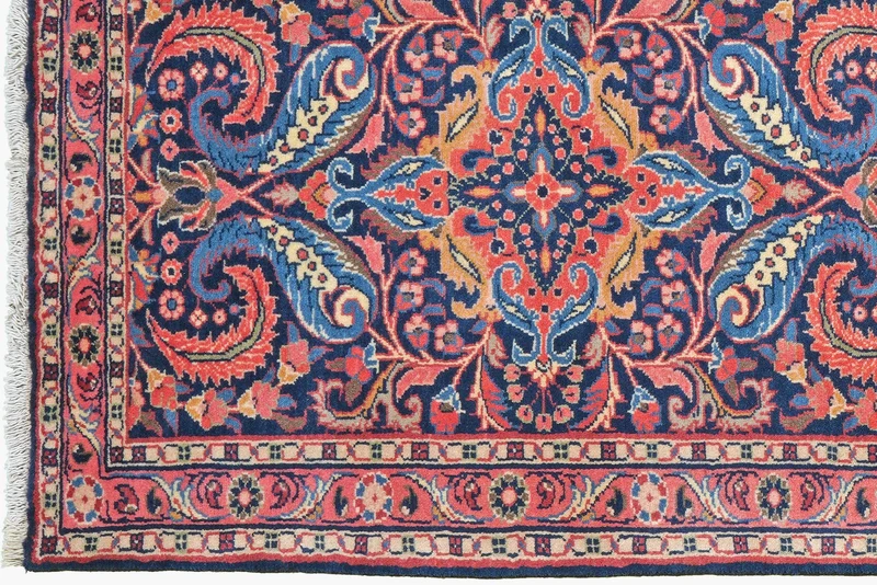 Mehreban · Handgeknüpft – Blau, 300x83 cm
