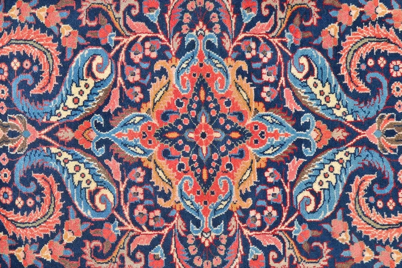 Mehreban · Handgeknüpft – Blau, 300x83 cm