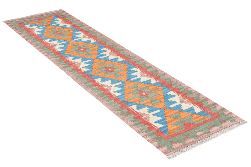 Kelim Gashgai · Handgewebt – Bunt, 183x58 cm