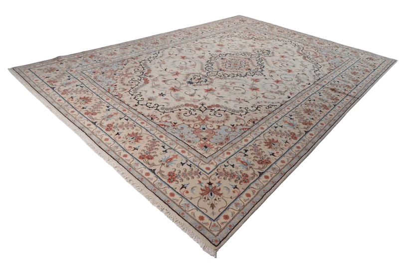 Yazd · Handgeknüpft – Beige, 359x248 cm