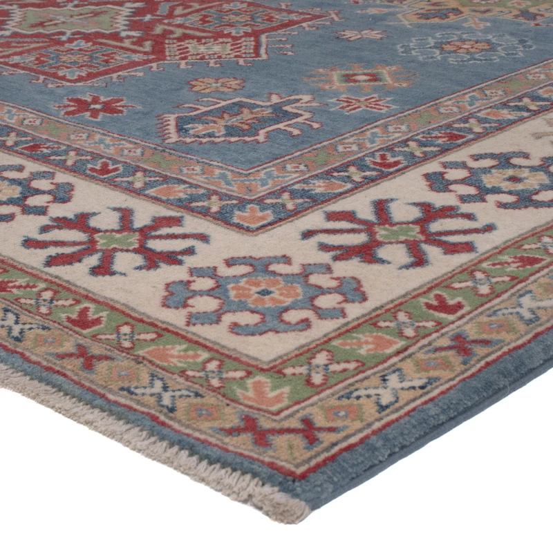 Kazak Teppich 201x292cm - Orientteppich - blau