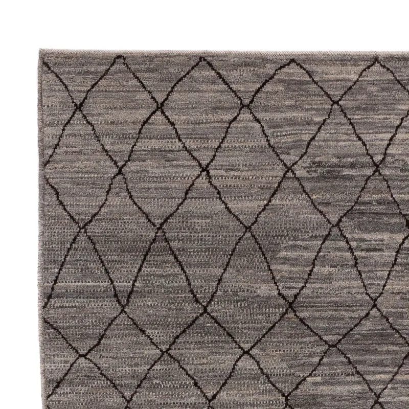 Berber Teppich 150x212cm - Wollteppich - dunkelgrau