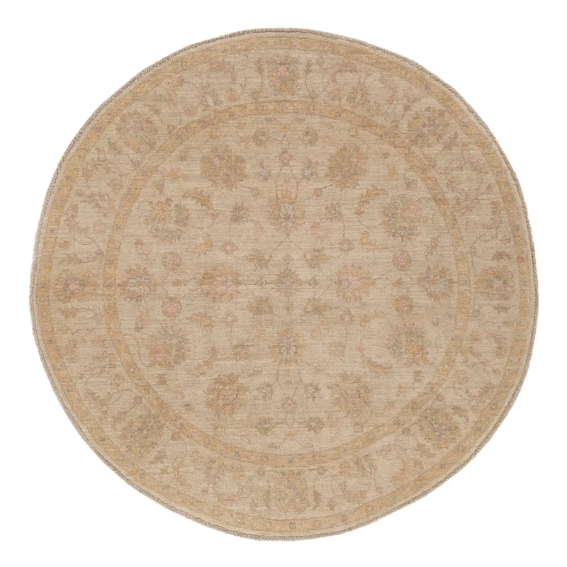 Ziegler Teppich 149x149cm - Orientteppich - hellbeige