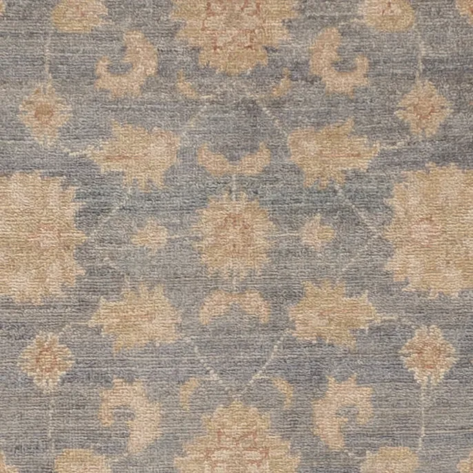 Ziegler Teppich 150x150cm - Orientteppich - blau