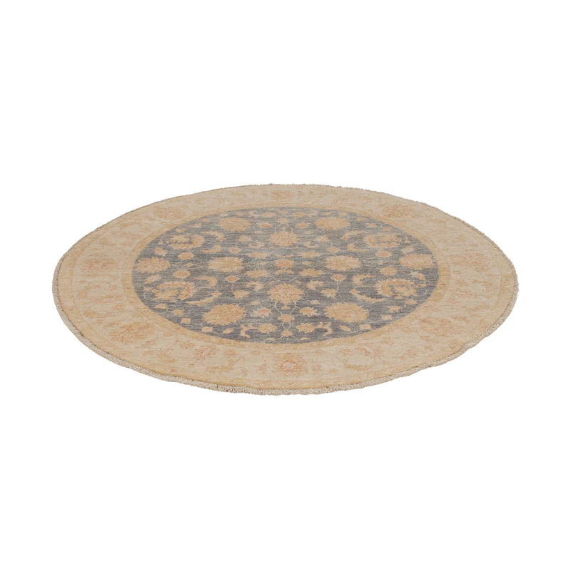 Ziegler Teppich 150x150cm - Orientteppich - blau