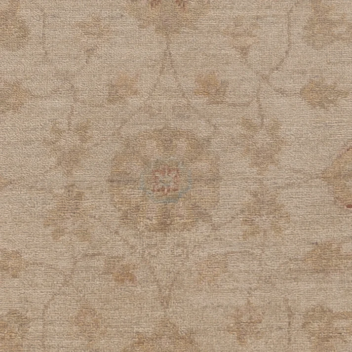 Ziegler Teppich 150x150cm - Orientteppich - hellbeige
