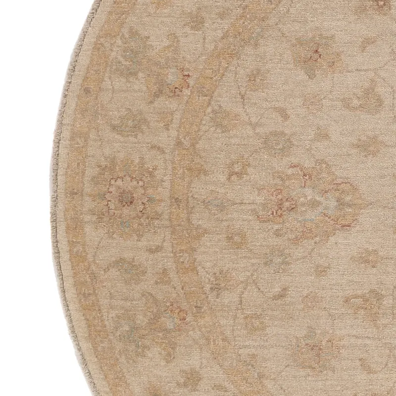 Ziegler Teppich 150x150cm - Orientteppich - hellbeige