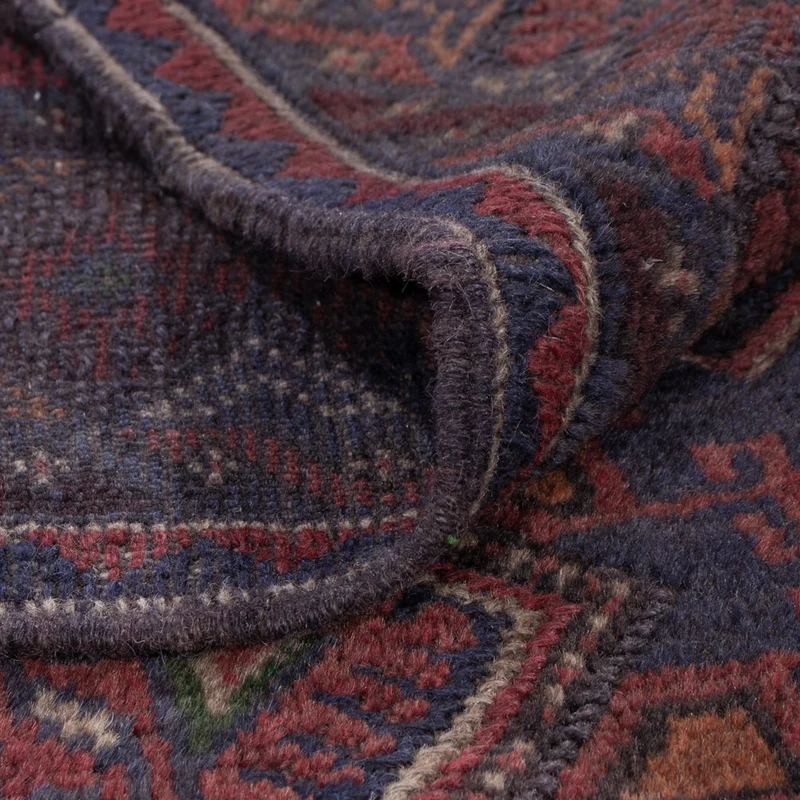 Kelim Afghan Teppich 159x195cm - dunkelrot