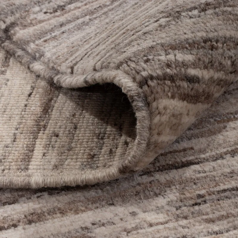 Berber Teppich 168x238cm - Wollteppich - dunkelgrau