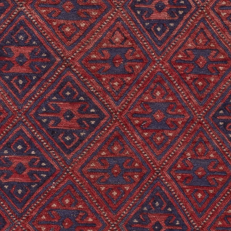 Kelim Afghan Teppich 159x194cm - dunkelrot