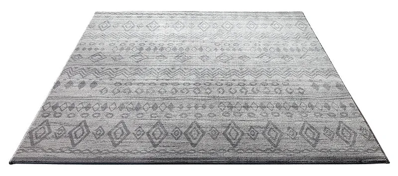 WECONhome Teppich 200x290 Grau Muster