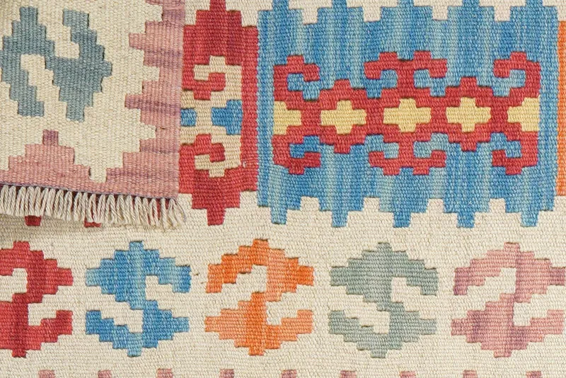 Kelim Gashgai · Handgewebt – Bunt, 194x57 cm