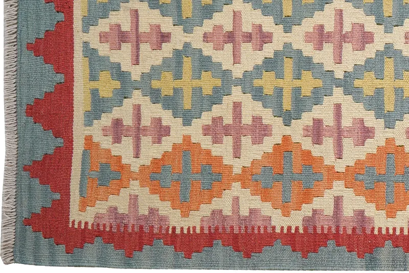 Kelim Gashgai · Handgewebt – Beige, 201x86 cm