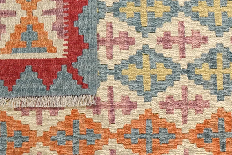 Kelim Gashgai · Handgewebt – Beige, 201x86 cm