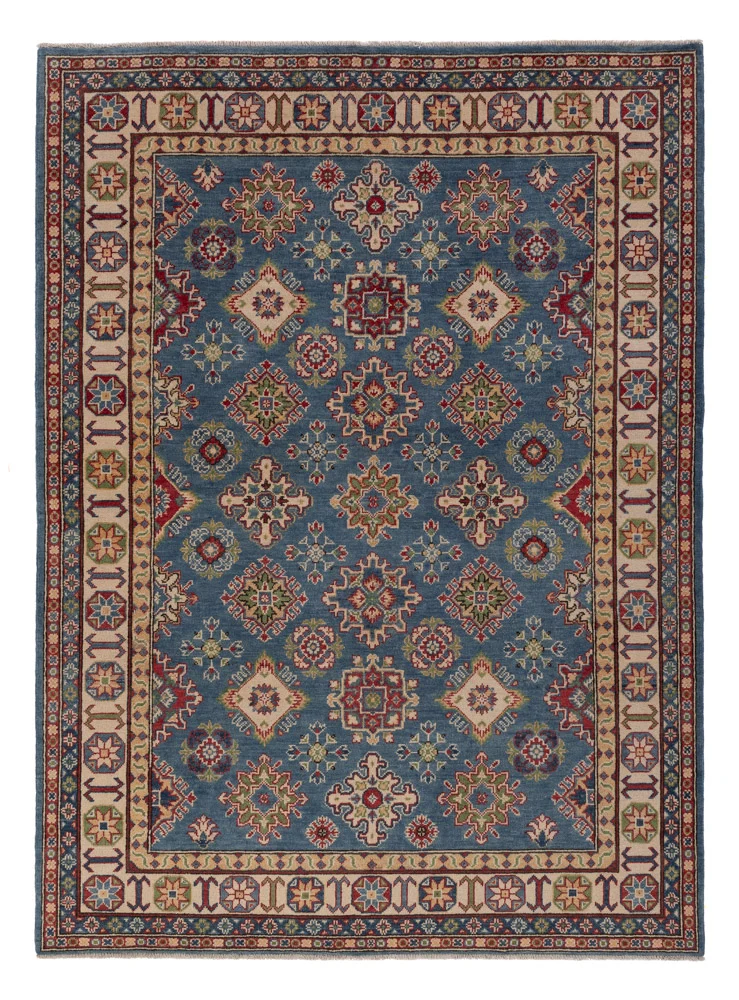 Kazak Teppich 175x234cm - Orientteppich - blau