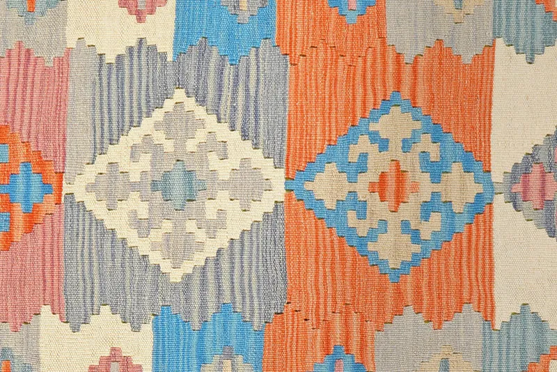 Kelim Gashgai · Handgewebt – Bunt, 299x100 cm