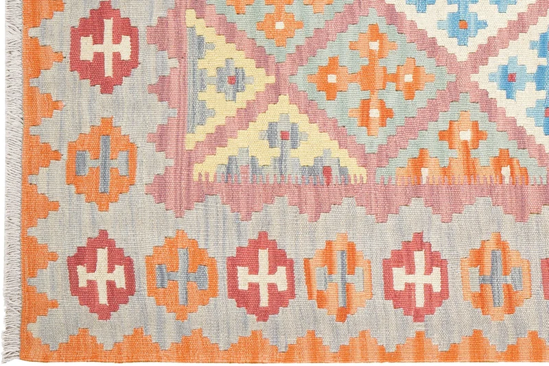 Kelim Gashgai · Handgewebt – Rosa, 181x127 cm