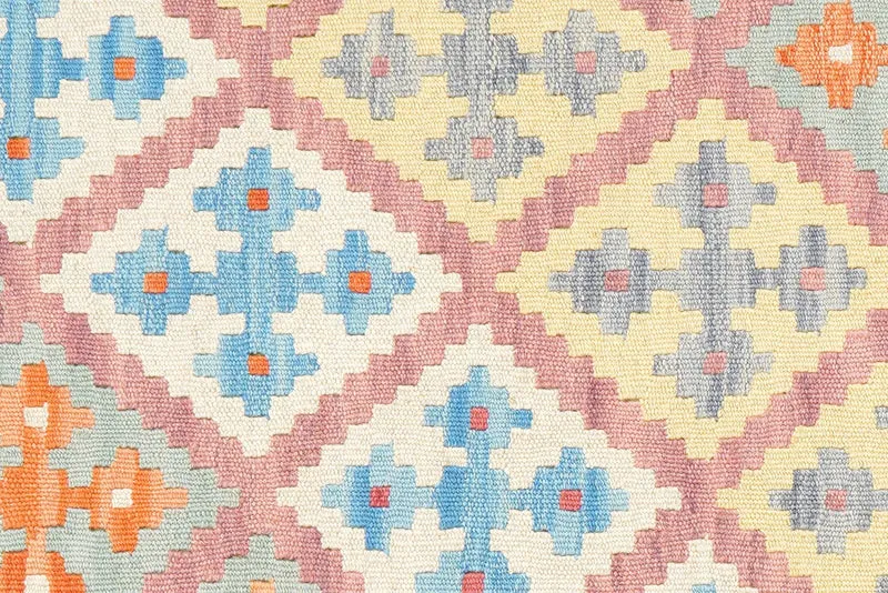 Kelim Gashgai · Handgewebt – Rosa, 181x127 cm