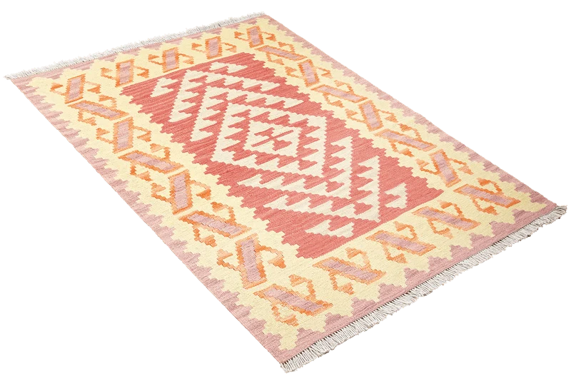 Kelim Gashgai · Handgewebt – Beige, 147x106 cm