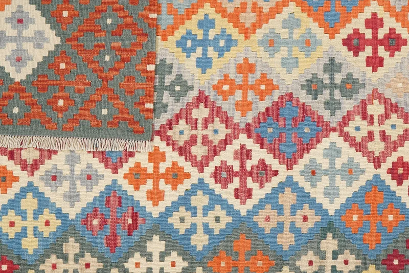 Kelim Gashgai · Handgewebt – Bunt, 241x176 cm