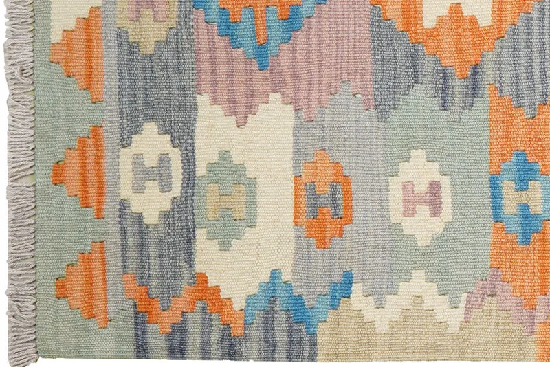 Kelim Gashgai · Handgewebt – Bunt, 290x81 cm