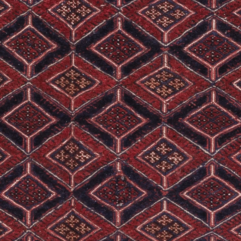 Kelim Afghan Teppich 161x187cm - dunkelrot