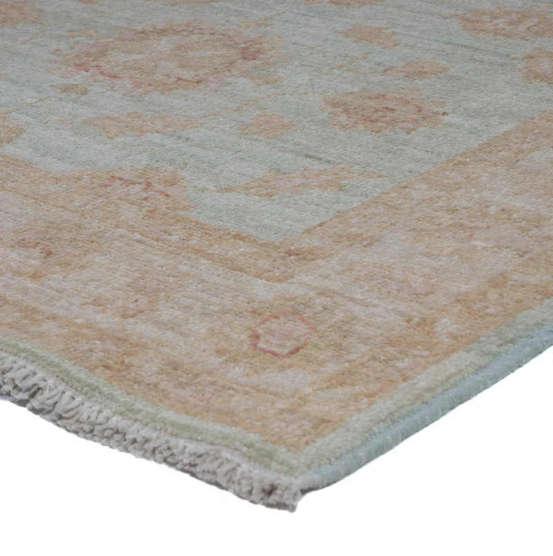 Ziegler Teppich 83x255cm - Orientteppich - hellblau