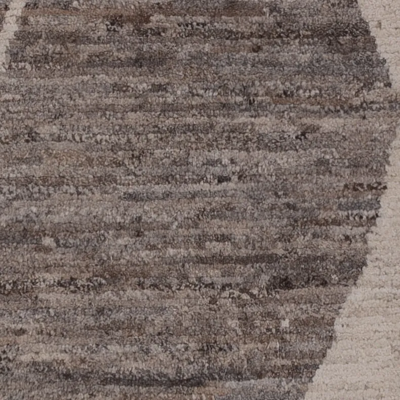 Berber Teppich 144x190cm - Wollteppich - dunkelbraun