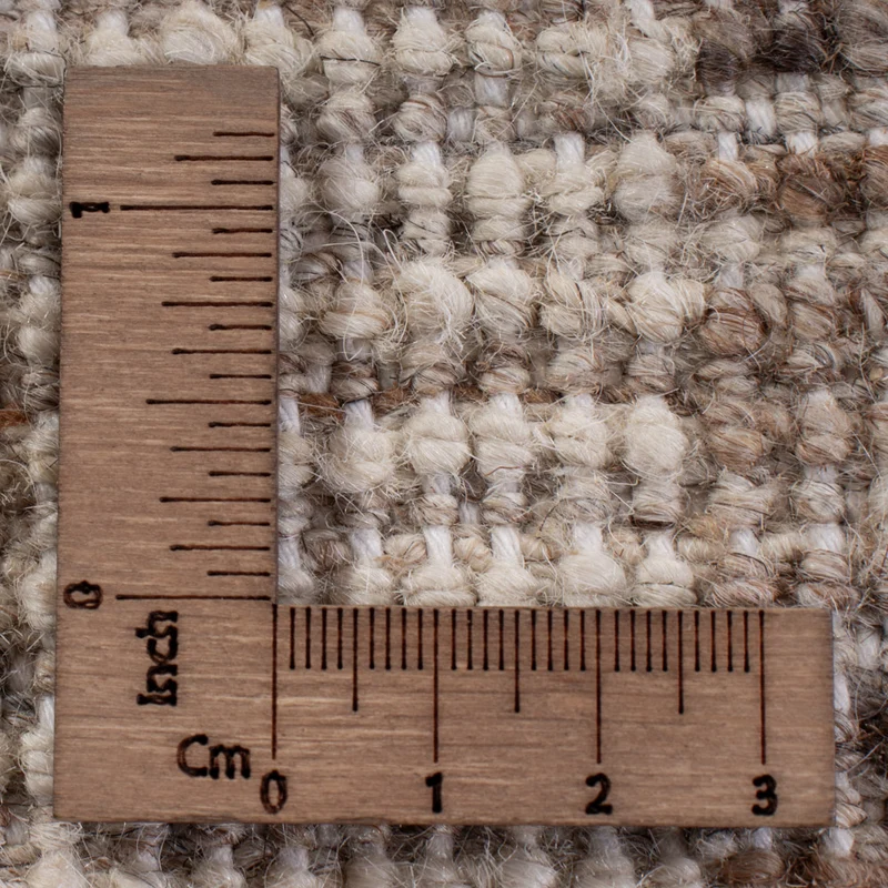 Berber Teppich 144x190cm - Wollteppich - dunkelbraun