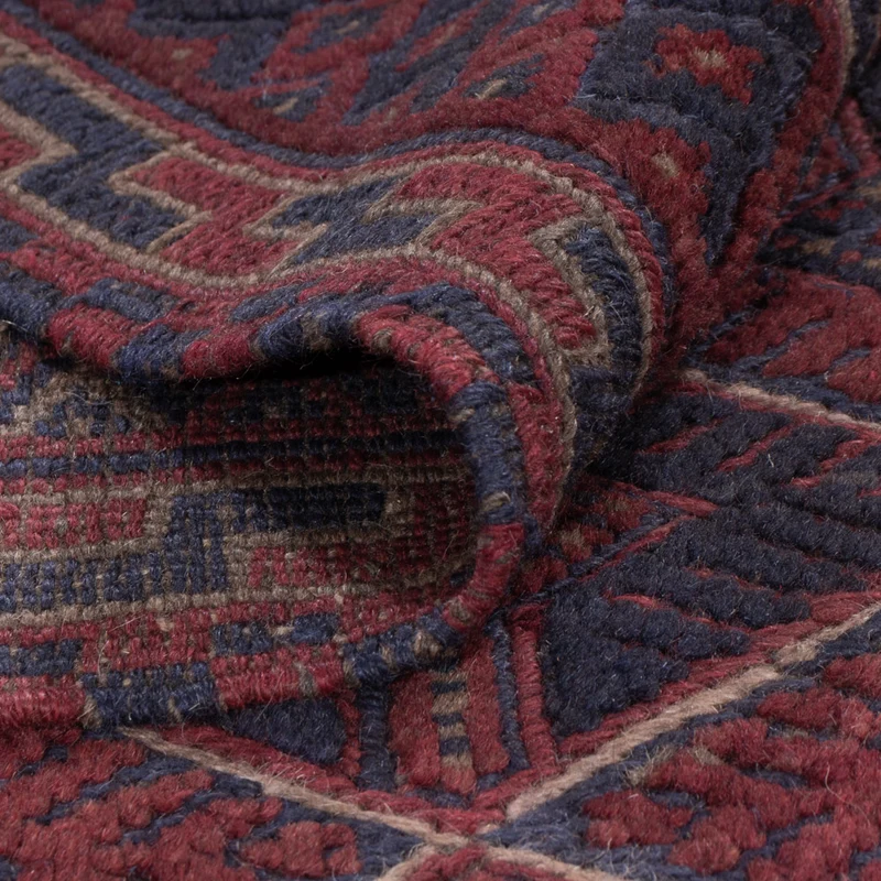 Kelim Afghan Teppich 167x176cm - dunkelrot