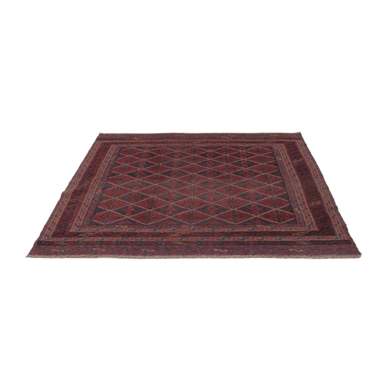 Kelim Afghan Teppich 167x176cm - dunkelrot