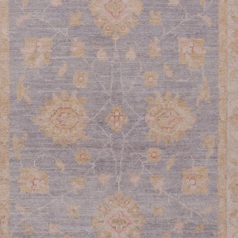 Ziegler Teppich 81x258cm - Orientteppich - hellblau