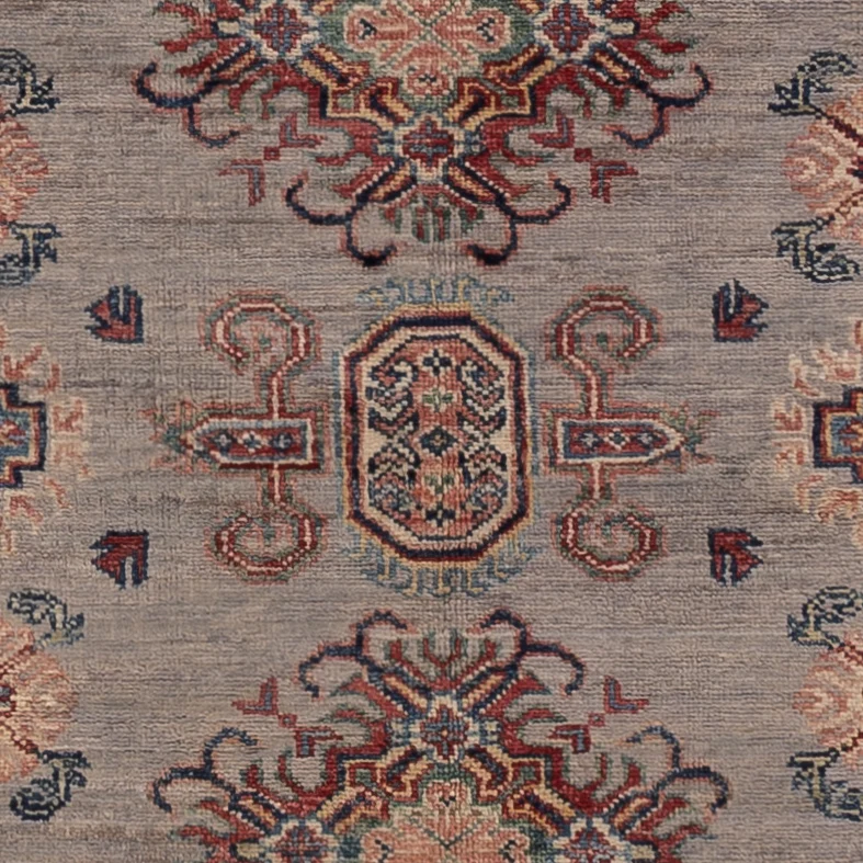 Kazak Teppich 147x205cm - Orientteppich - dunkelbeige